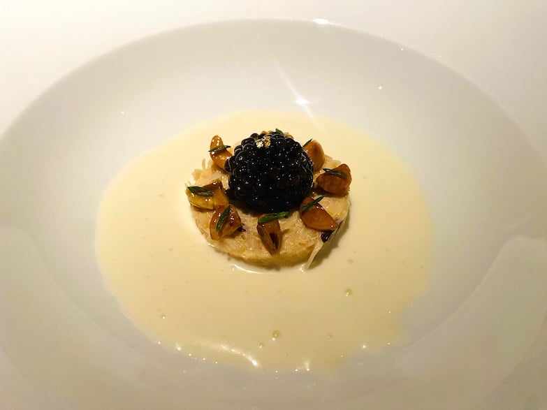 New Seasonal Dishes Shine at BELON 2 Dungeness crab with white asparagus and caviar at BELON