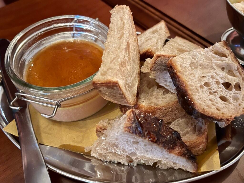 First Look: A Trip to Rome at Bar Leone 7 The chicken liver with peach vermouth jelly at Bar Leone