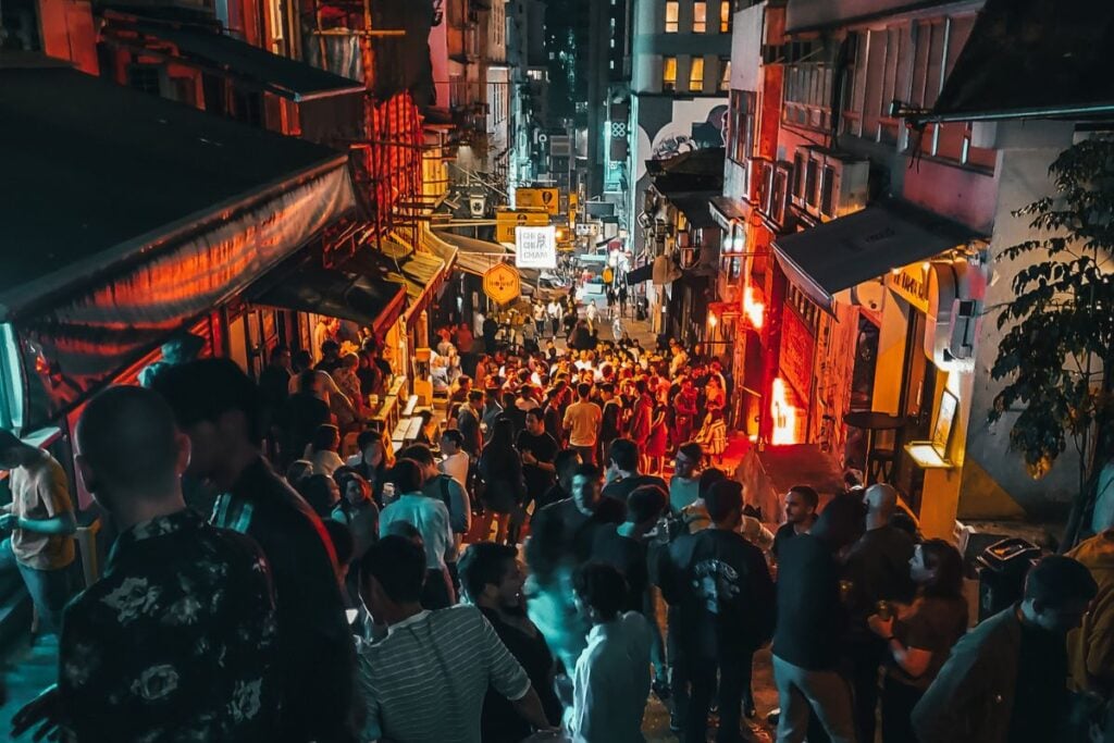 Peel Street’s top bars, restaurants share their connection with Hong Kong’s party street in flux Peel Street restaurants and bars top party street Peel Street exterior shot