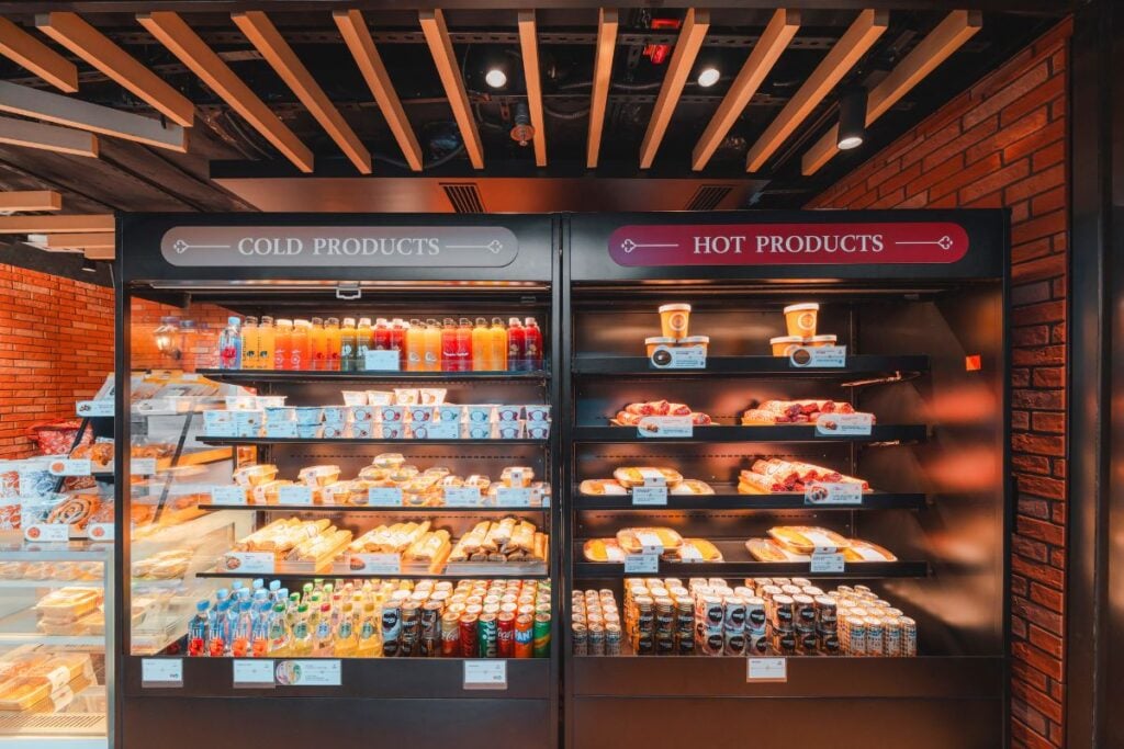 Saffron grab-and-go concept halal food Hong Kong airport hot and cold food