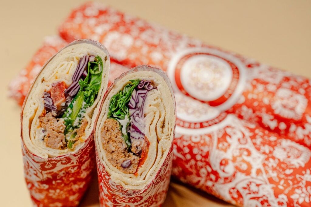 Saffron grab-and-go concept halal food Hong Kong airport wraps