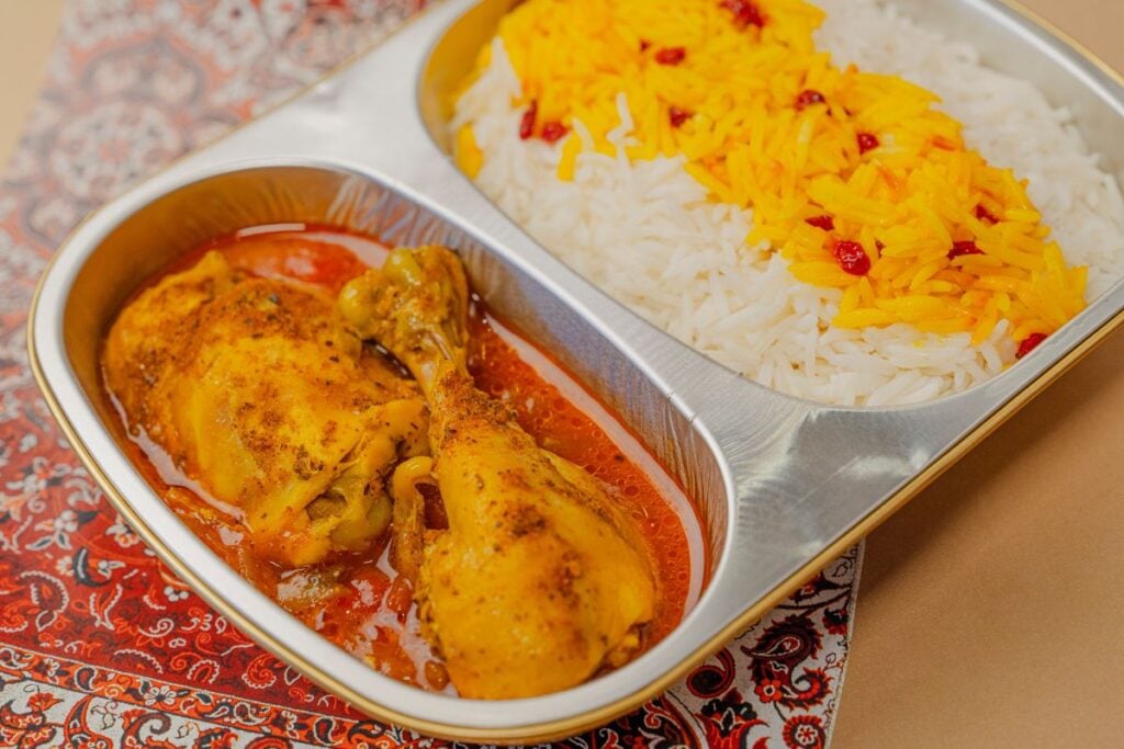 Saffron grab-and-go concept halal food Hong Kong airport chicken curry and rice