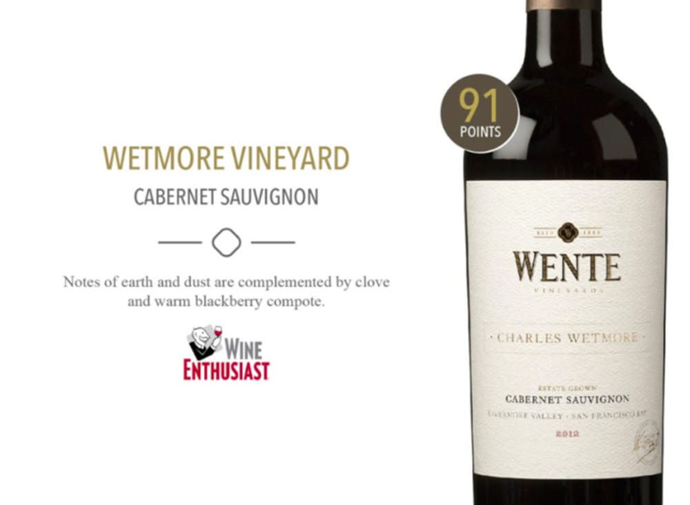 Wente Charles Wetmore “Single Vineyard” Cabernet Sauvignon 2017 Wente Charles Wetmore “Single Vineyard” Cabernet Sauvignon 2017