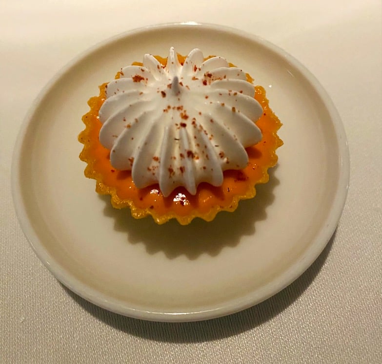 New Seasonal Dishes Shine at BELON 9 Strawberry meringue tartlet at BELON