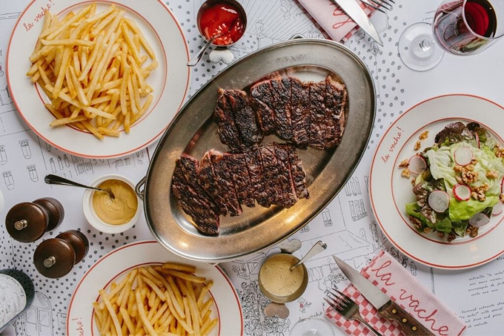 The best steak frites in Hong Kong with authentic French flavours best steak frites in Hong Kong La Vache!