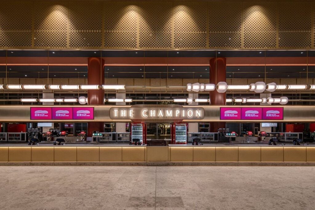 The Champion bar officially opens inside Kai Tak Stadium for drinks and food The Champion bar Kai Tak Stadium officially opens