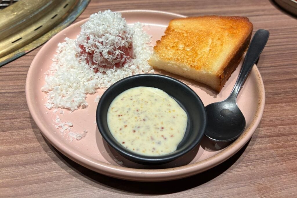 Yakiniku Sho review Korean tartare